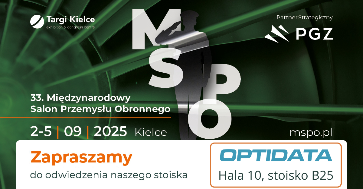 Optidata na MSPO 2025 - zaproszenie
